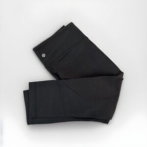 Lululemon Wunder Under Size 8 Black Luon Crop Cropped - Some Pilling, See Photos